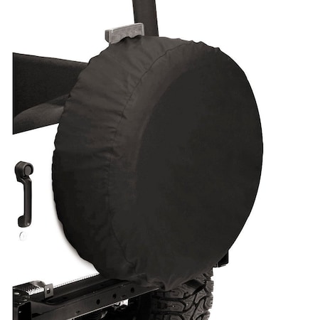 Bestop Spare Tire Covers Size 32 Inch x 12 Inch Premium Fabric Black Diamond 61032-35